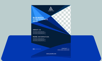 modern design Flyer template for infographics