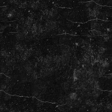 Seamless Black Walls Textures. Tileable loft background.