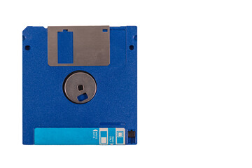 Close up of floppy disks isolated on white