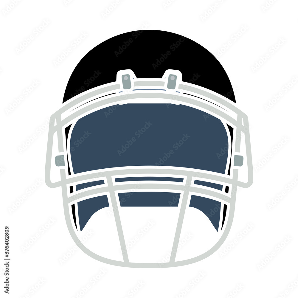 Poster american football helmet icon