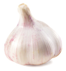garlic isolated on white background. full depth of field