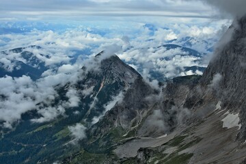 Obraz premium Austrian Alps-outlook of the Alps from Dachstein
