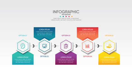 Presentation business abstract background infographic template