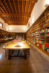 biblioteca, colegio catolico franciscano Sant Francesc, 1952, Palma, Mallorca, Islas Baleares, ...