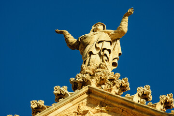 Obraz premium Virgen Maria, Catedral de Mallorca , siglo XIII, Monumento Histórico-artístico, Palma, mallorca, islas baleares, españa, europa