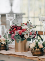 wedding reception table setting
