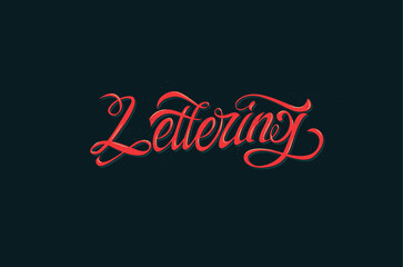 Lettering vintage sign