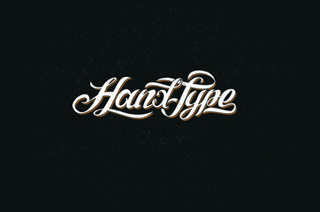 Hand type calligraphy