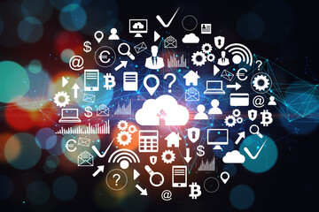 Cloud computing diagram ointerface.