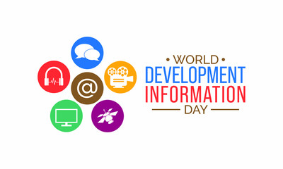 Vector illustration on the theme of World Development information day observed each year on October 24th across the globe.