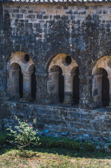 Cloister of the Thonoret abbey in the Var in France