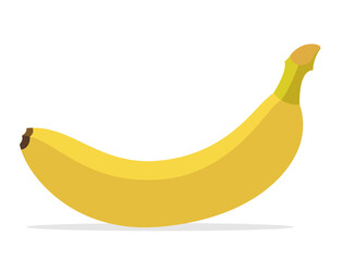A charming yellow banana
