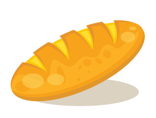 A sandwich in dark yellow