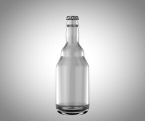 Clear Beer Bottle