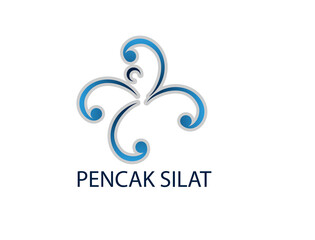 Pencak silat icon depicting blooming flowers resembling flowers