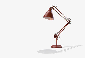 Vintage Red Desk Lamp