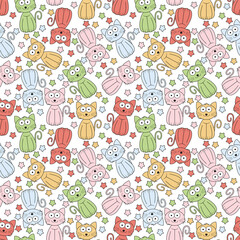 pattern design with cute car ornament