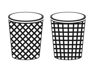 Two trash baskets