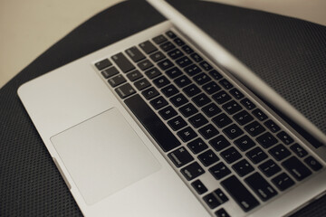 laptop on the table