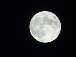 full moon in night sky