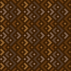 Seamless geometric pattern zigzag shape background. Brown color tone set. Vector illustration.