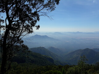 clouds over the mountain