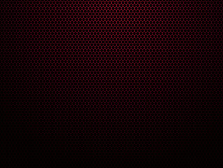 Abstract red light hexagon line in grey modern luxury futuristic background vector illustration.