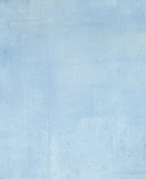Blue concrete texture. Grunge style. Natural surface, wallpaper. Top view of blue table.