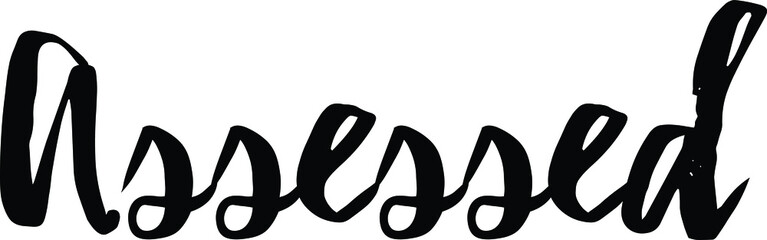 Researched Traits Synonyms text. Only one single word. Printable graphic tee. Design doodle for print. Vector illustration. Colorful. Hand drawn calligraphy style. Black and white