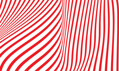 Abstract wave vector background. red and white curved line stripe. modern waves. wavy lines pattern. geometric line stripes. Trendy wavy background. 