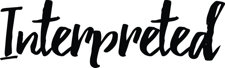 Researched Traits Synonyms text. Only one single word. Printable graphic tee. Design doodle for print. Vector illustration. Colorful. Hand drawn calligraphy style. Black and white