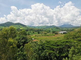 view of the mountains