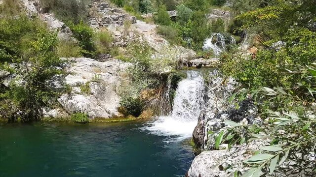 Waterfall of the Auso river in Cilento
