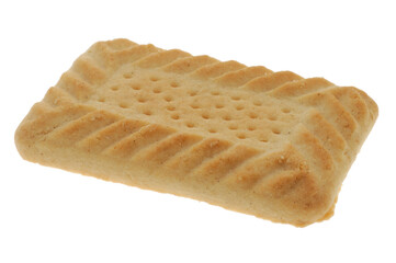 Shortbread Biscuit on a white background