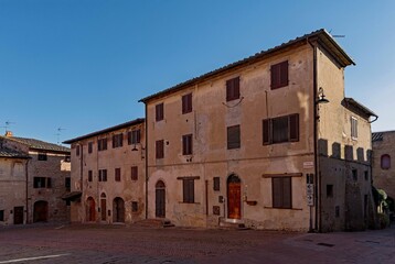Fototapeta premium Altstadt von Certaldo in der Toskana in Italien 