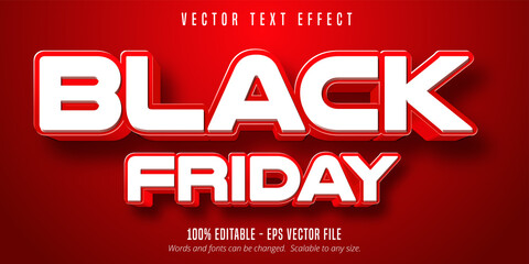 Fototapeta premium Black friday text, editable text effect