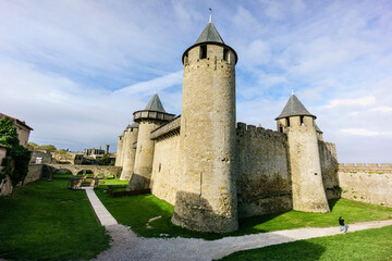 Fototapeta na wymiar castillo de Carcassone, Francia