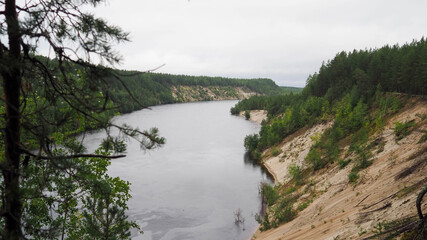 Fototapeta na wymiar River in the Republic of Karelia
