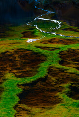 Río Tinto - Red River, Sierra Morena, Gulf of Cádiz, Huelva, Andalucia, Spain, Europe