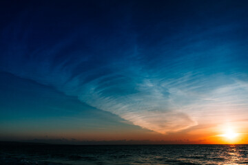 Fototapeta premium sunset over the sea