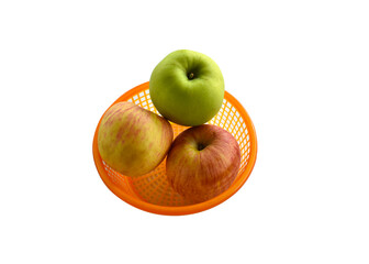 green apple with a slice