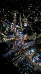 Shibuya crossing night version 