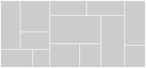 Vector collage for photos. Picture frame. Vector blank for scrapbook don't forget notes.