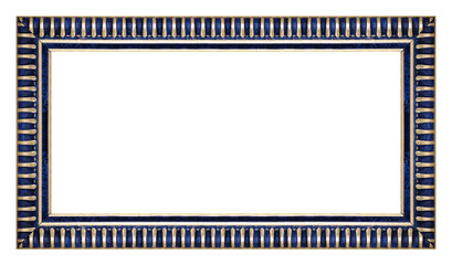 Wooden frame for paintings, mirrors or photo isolated on white background