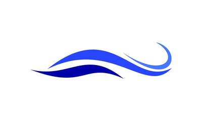 Fototapeta premium blue wave logo vector