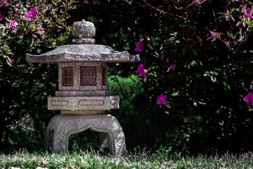 Obraz premium Japanese style garden in Campos do Jordão, Brazil, park amantikir