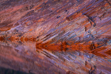 Río Tinto - Red River, Sierra Morena, Gulf of Cádiz, Huelva, Andalucia, Spain, Europe