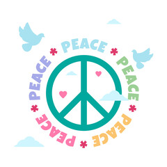 Design for celebrating international day of peace. happy world peace day greeting.