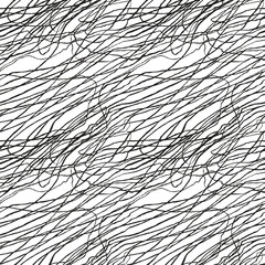 Vector modern seamless background with slate pencil hand drawn abstract lines, doodles. Use it for wallpaper, textile print, pattern fills, web, surface texture, wrapping paper, design of presentation