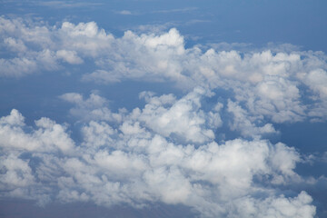Naklejka na ściany i meble 飛行機から撮影した雲